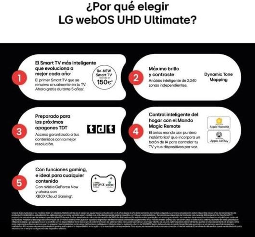 LG UHD AI 43UA75006LA 43 Zoll (109 cm) 4K Smart TV Active HDR webOS, Schwarz