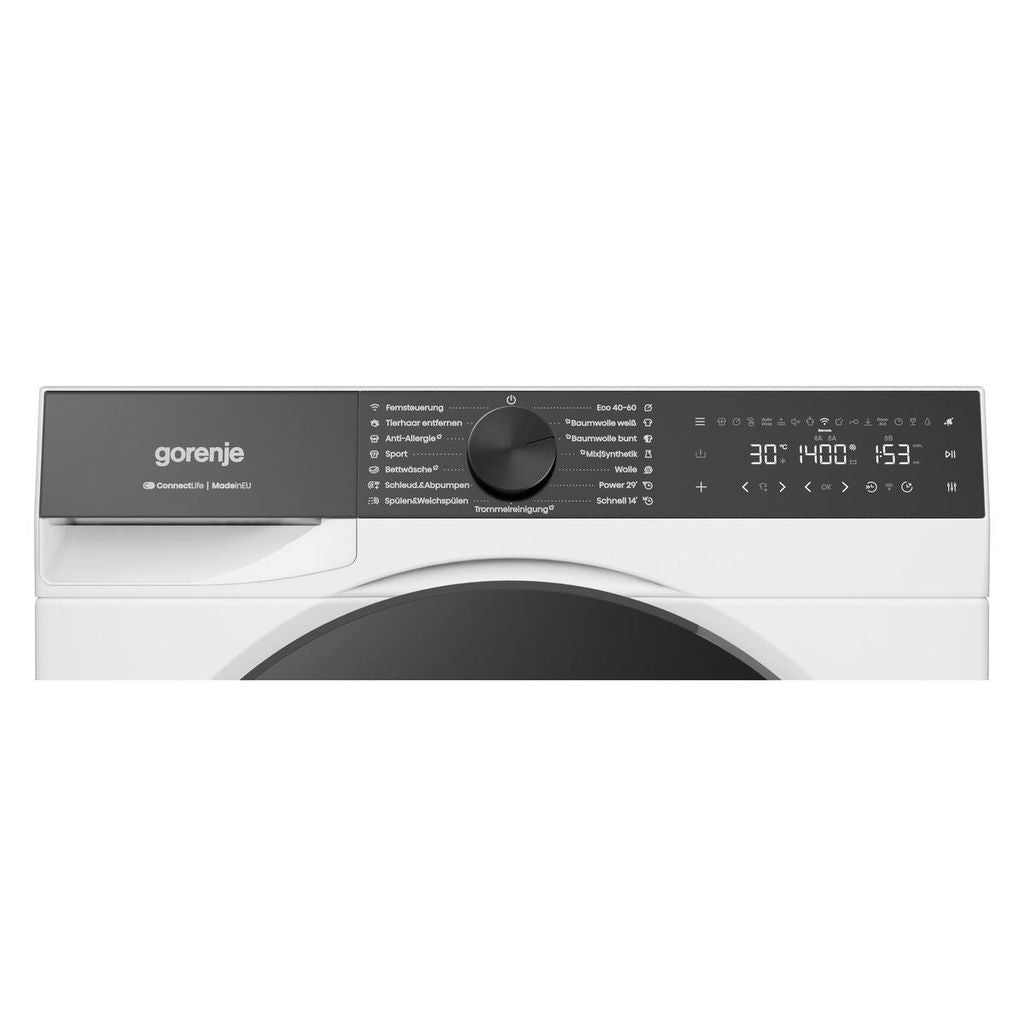 gorenje W5G684A3T1 Waschmaschine, 8 kg, 1400 U/Min., WIFI, Steam Tech, 15 Programme, weiß