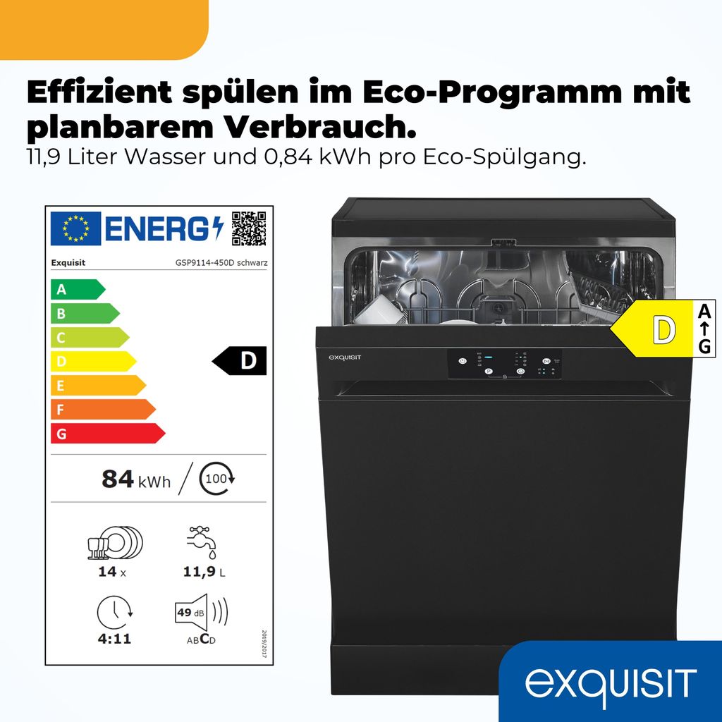Exquisit Geschirrspüler - GSP59114 - 451D