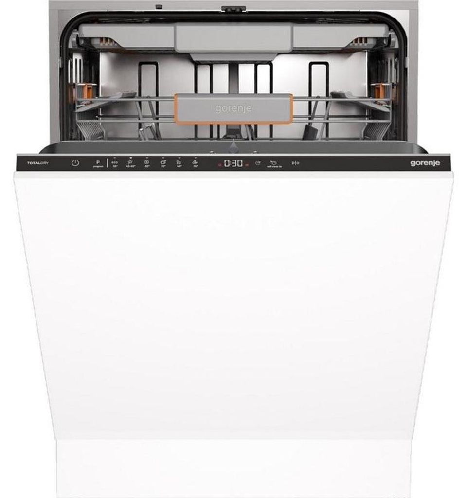 gorenje GV16C Geschirrspüler vollintegrierbar, 60 cm, 16 Maßgedecke, 3 Körbe, total Aquastop, ohne Möbelfront