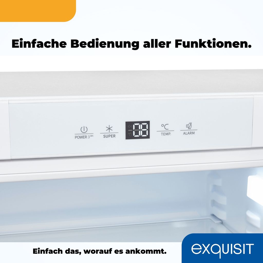 Exquisit Unterbau Vollraumkühlschrank UKS140 - V - FE - 010E