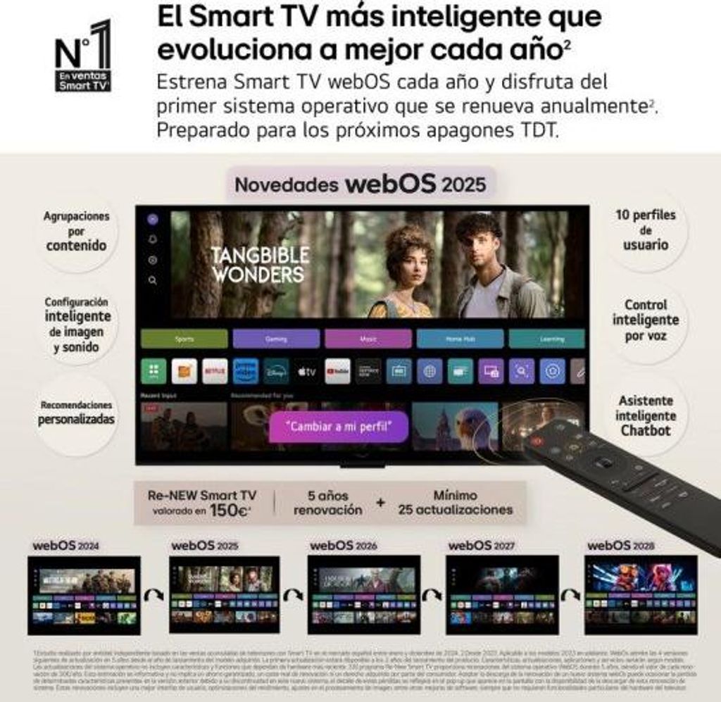 LG UHD AI 43UA75006LA 43 Zoll (109 cm) 4K Smart TV Active HDR webOS, Schwarz