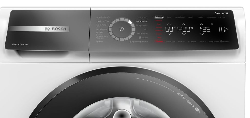 Bosch WGB244071 Waschmaschine Serie 8 1400 U/min. 9kg Iron Assist