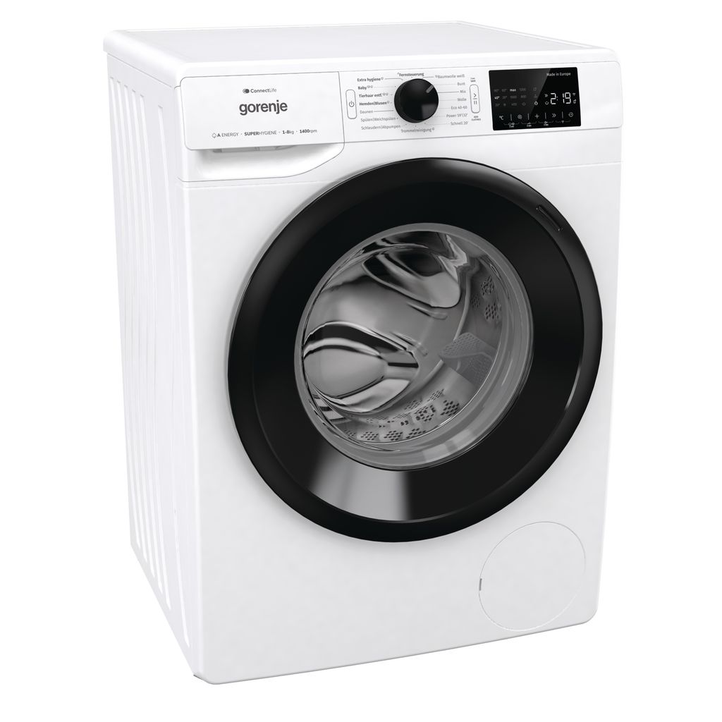 gorenje WPNEI84A1TS Waschmaschine, 8kg, 1400 U/min., Dampffunktion, 15 Progamme, WaveActive Trommel, ConnectLife WIFI