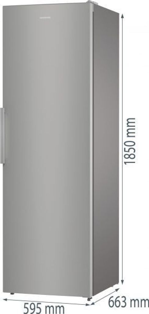 gorenje R619EES5 Kühlschrank Standgerät, 398 Liter, Türanschlag wechselbar , grau metallic