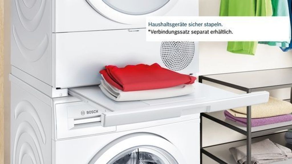 Bosch Serie 4 WTH83V03, Freistehend, Frontlader, Kondensation, Weiß, Drehregler, Rechts