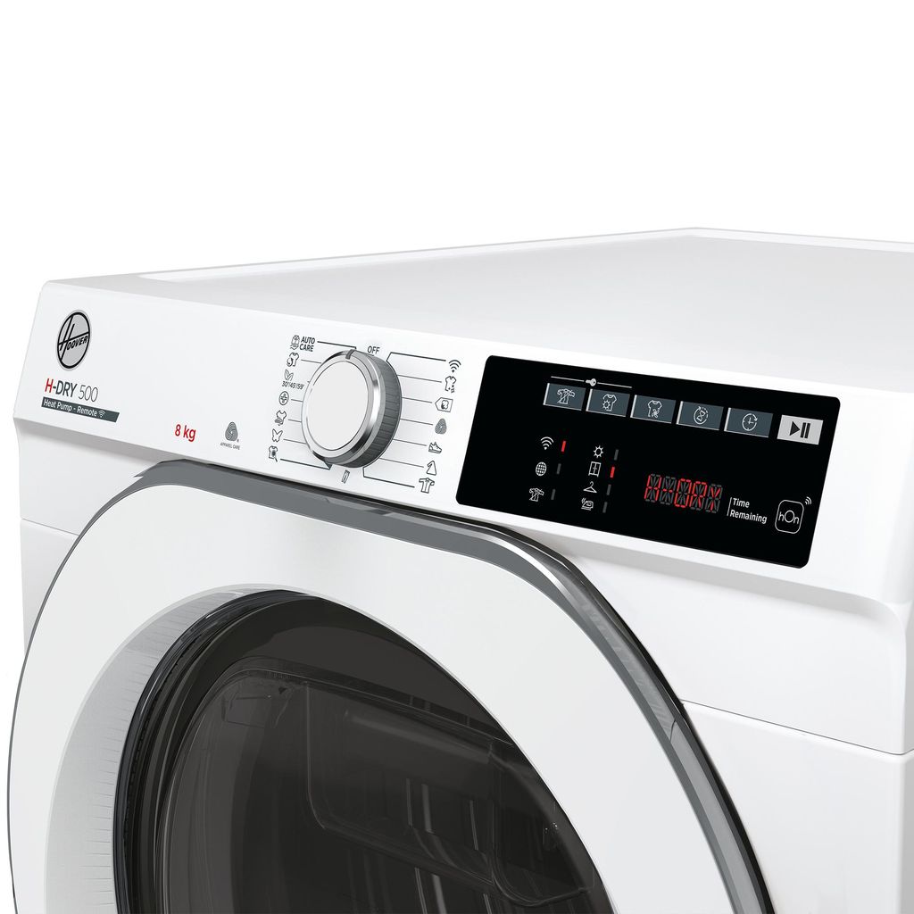 Hoover NDEH8A2TCEXS - S Wärmepumpentrockner 8kg AquaVision Smarte Bedienung