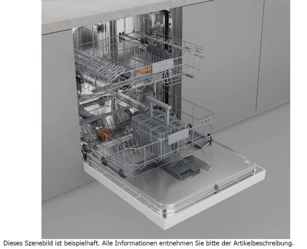 gorenje GU642C90W Geschirrspüler Unterbau, 60 cm, 14 Maßgedecke, Weiß