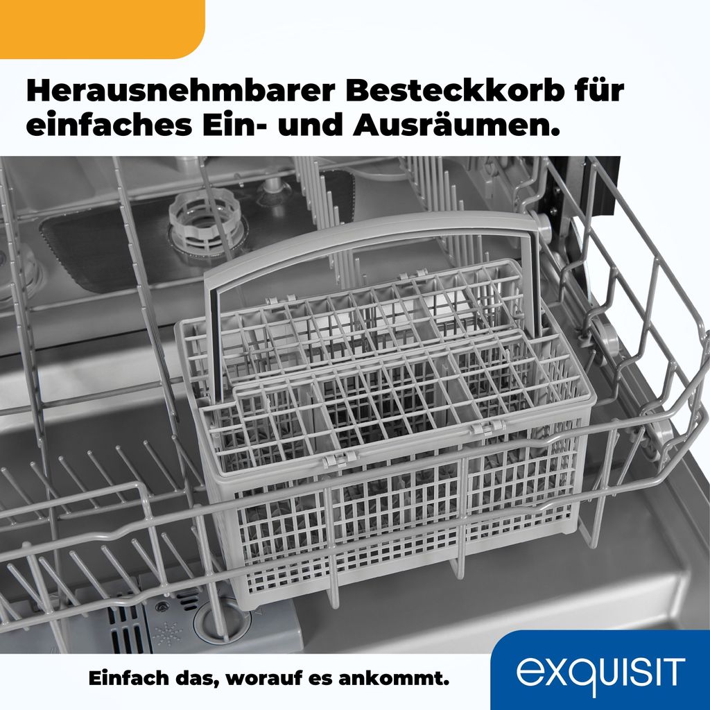 Exquisit Geschirrspüler EGSP6012 - E - 030E silber