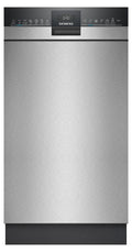 Siemens SR43ES25ME, Unterbau, Single (45 cm breit), Gebürsteter Stahl, Schwarz, Tasten, 1,75 m