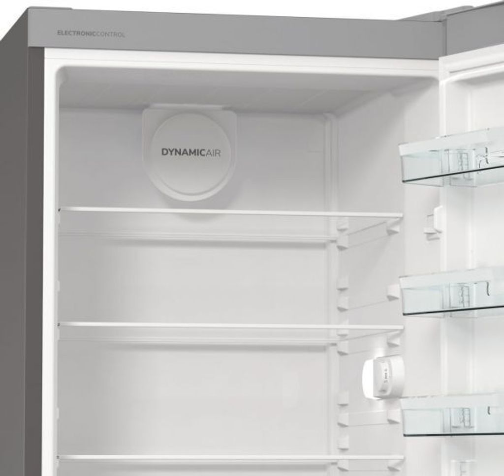 gorenje R619EES5 Kühlschrank Standgerät, 398 Liter, Türanschlag wechselbar , grau metallic