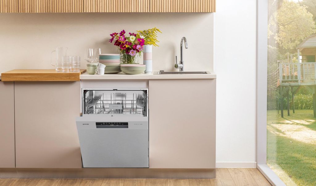 gorenje GU642C90X Geschirrspüler, Unterbau, 60 cm, 14 Maßgedecke, Silber