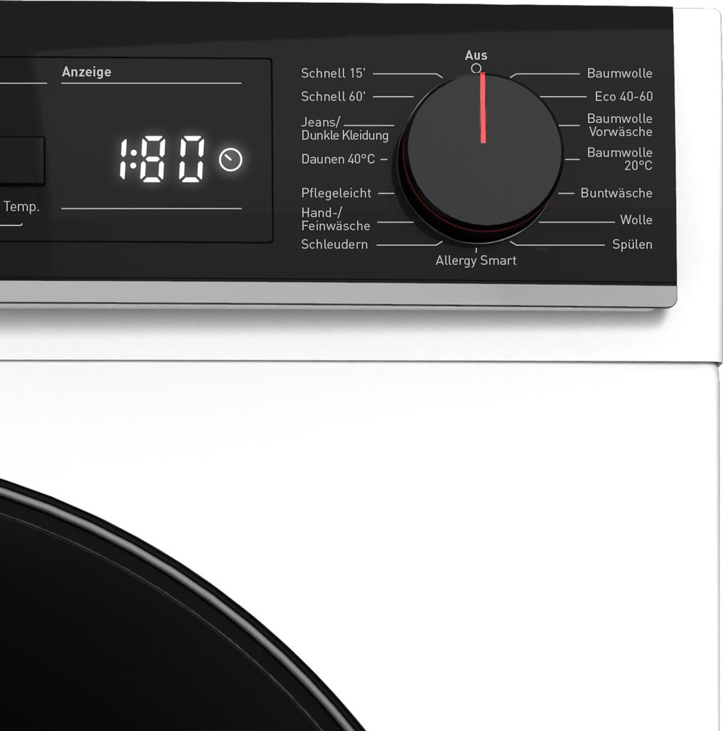 Sharp ES - PRO014WA - DE Waschmaschine 10 kg Schwarz AllergySmart AquaStop