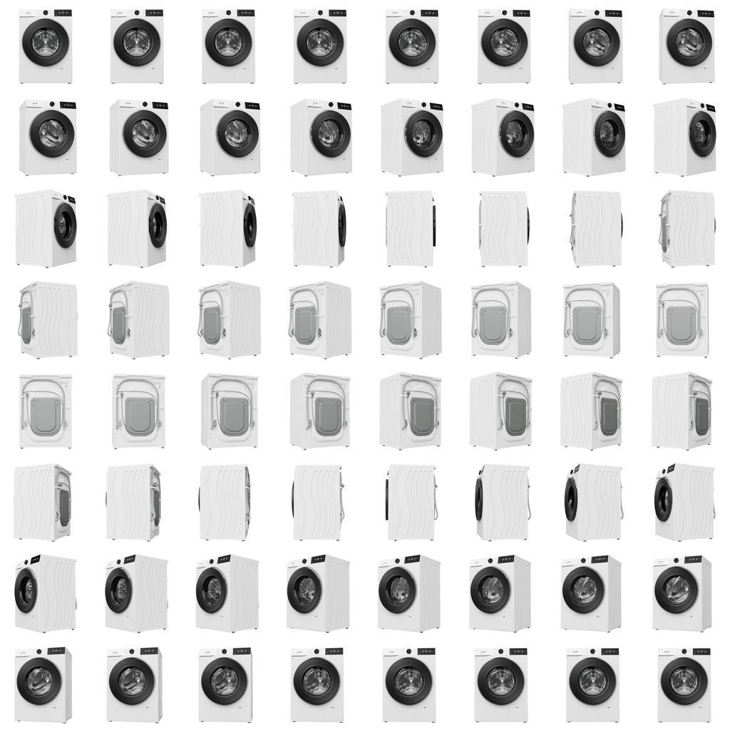 gorenje W5G484A3P1 Waschmaschine 8 kg Fassungsvermögen, 1400 U/min., WiFi - Funktion, AdaptTech, ConnectLife, UltraClean, weiß