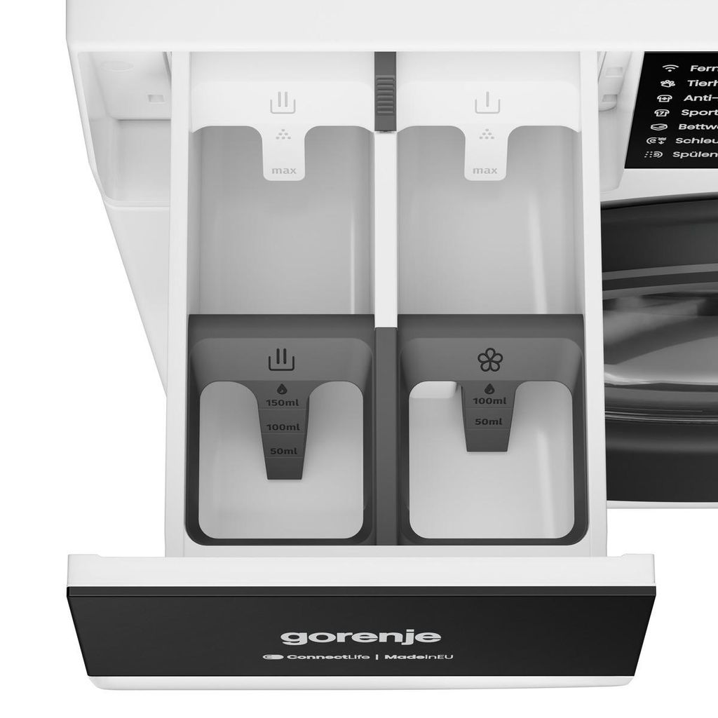 gorenje W5G694A1T1 Waschmaschine 9kg Fassungsvermögen., 1400 U/min, total AquaStop, WIFI, Schnellprogramm Power 29, weiß
