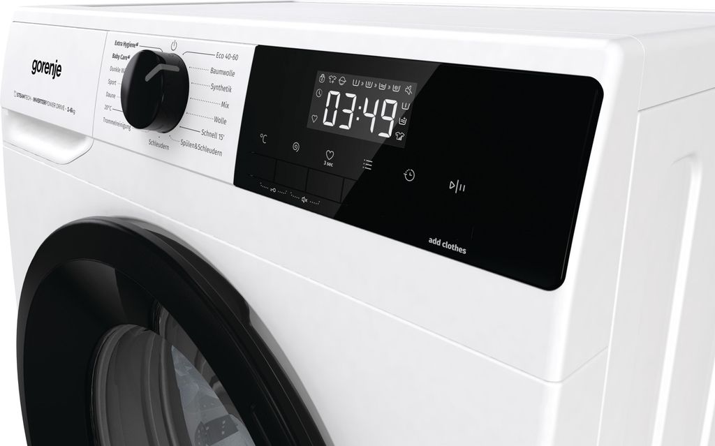 gorenje WNHPI64SAPS/DE Waschmaschine Frontlader 6 kg - 1400 U/min. - 15 Programme - AquaStop, Weiß
