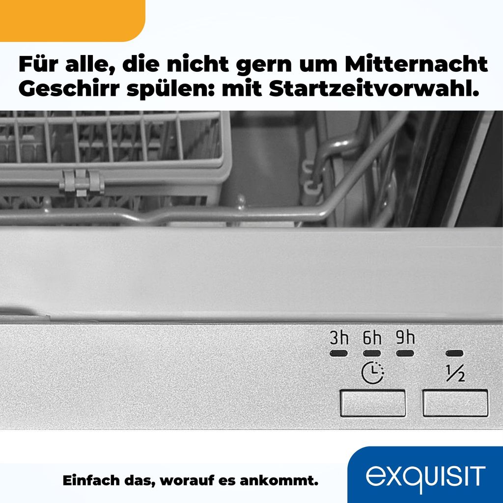 Exquisit Geschirrspüler EGSP6012 - E - 030E silber