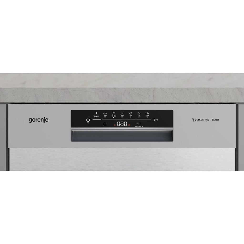 gorenje GU642C90X Geschirrspüler, Unterbau, 60 cm, 14 Maßgedecke, Silber