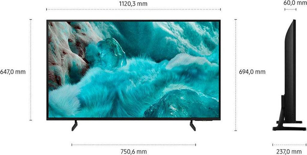 Samsung Q7F 50" QLED 4K Vision AI Smart TV (2025), 127 cm (50"), 3840 x 2160 Pixel, QLED, Smart - TV, WLAN, Schwarz
