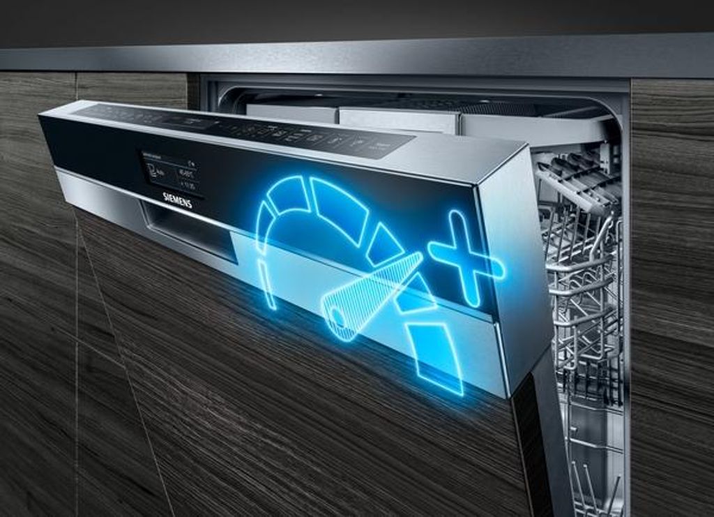 Siemens SR43ES25ME, Unterbau, Single (45 cm breit), Gebürsteter Stahl, Schwarz, Tasten, 1,75 m