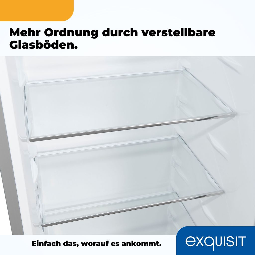 Exquisit Vollraumkühlschrank KS320 - V - H - 040E inoxlook