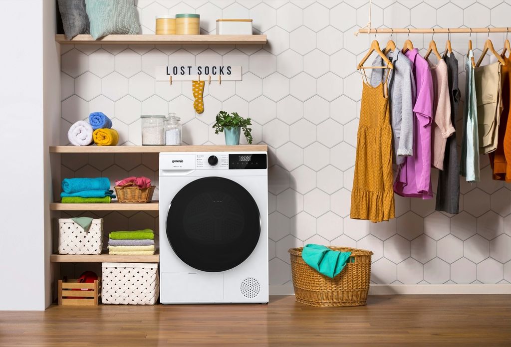 gorenje DHNA92/DE Wäschetrockner mit Wärmepumpe, TwinAir, Kindersicherung, freistehend, 9 kg