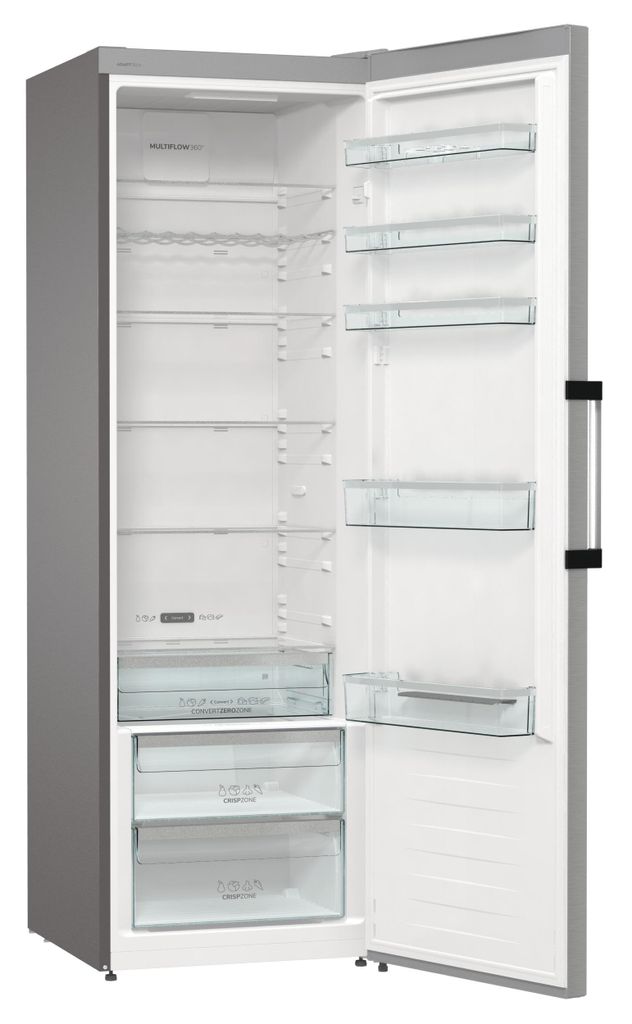 gorenje R619CSXL6 Kühlschrank ohne Gefrierfach, 384 Liter, Crispzone, silber