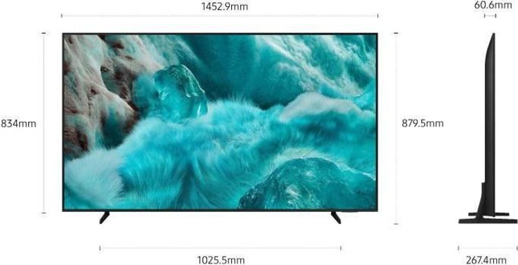 Samsung 65Q7F QLED TV, 65 Zoll (165 cm), 4K UHD, HDR10+, Smart TV, Gaming Hub, WiFi, 3x HDMI