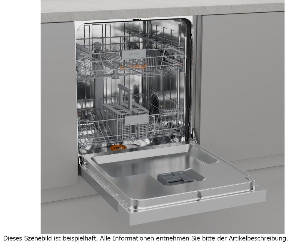 gorenje GU642C90X Geschirrspüler, Unterbau, 60 cm, 14 Maßgedecke, Silber