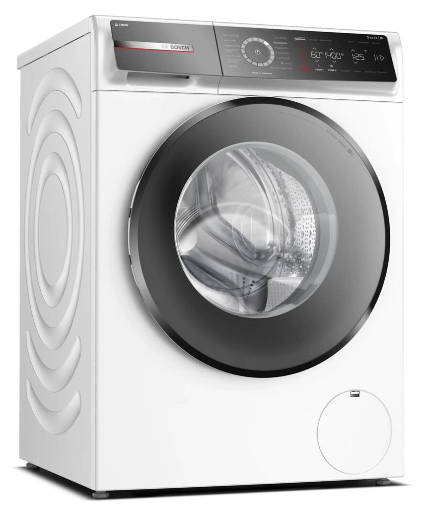 Bosch Serie 8 WGB244A40 washing machine, Frontlader, 9 kg, B, 69 dB, 1400 RPM, A