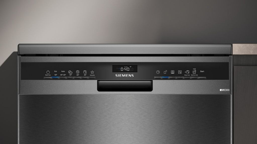 Siemens iQ300 SN23EC03ME, Freistehend, Standardgröße (60 cm), Schwarz, Edelstahl, Schwarz, Tasten, 1,75 m