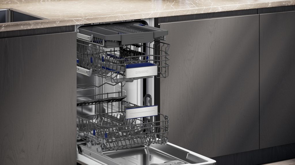 Siemens iQ500 SR65EX09ME, Voll integriert, Single (45 cm breit), 1,75 m, 1,65 m, 2,05 m, Siemens rackMatic