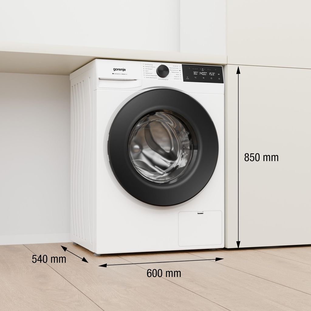 gorenje W5G484A3P1 Waschmaschine 8 kg Fassungsvermögen, 1400 U/min., WiFi - Funktion, AdaptTech, ConnectLife, UltraClean, weiß