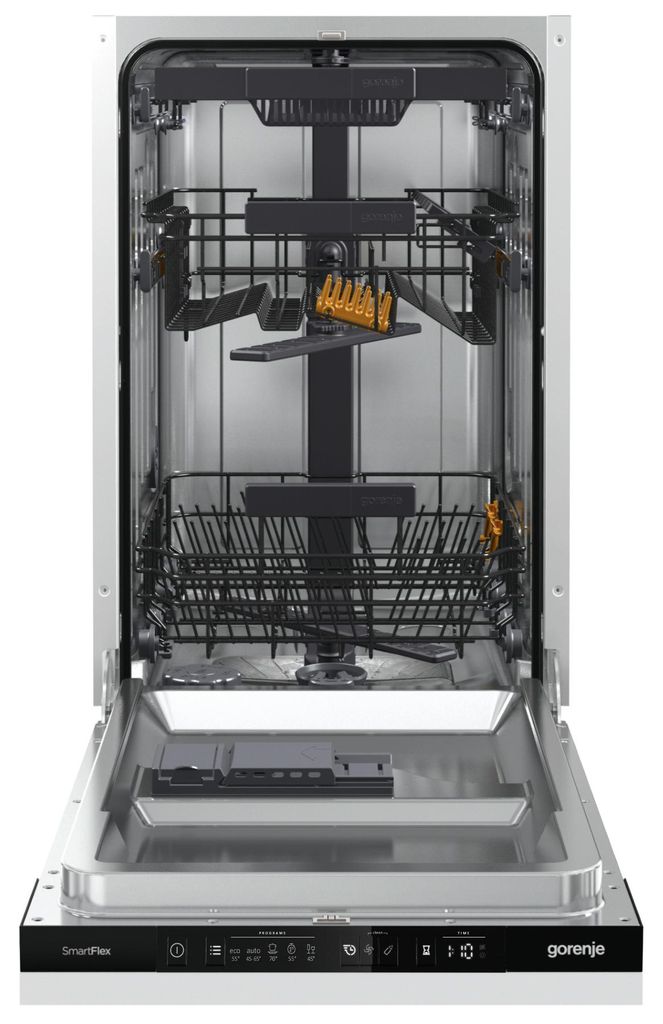 gorenje GV561D10 Geschirrspüler Vollintegrierbar 45 cm, 11 Maßgedecke, Single, Weiß,