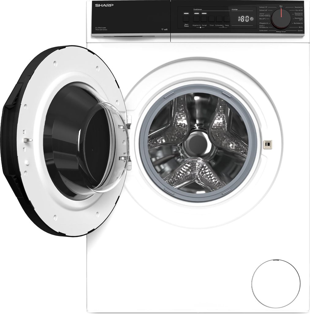 Sharp ES - PRO714WA - DE Waschmaschine 7kg AquaStop VeeZy App Dampftechnologie