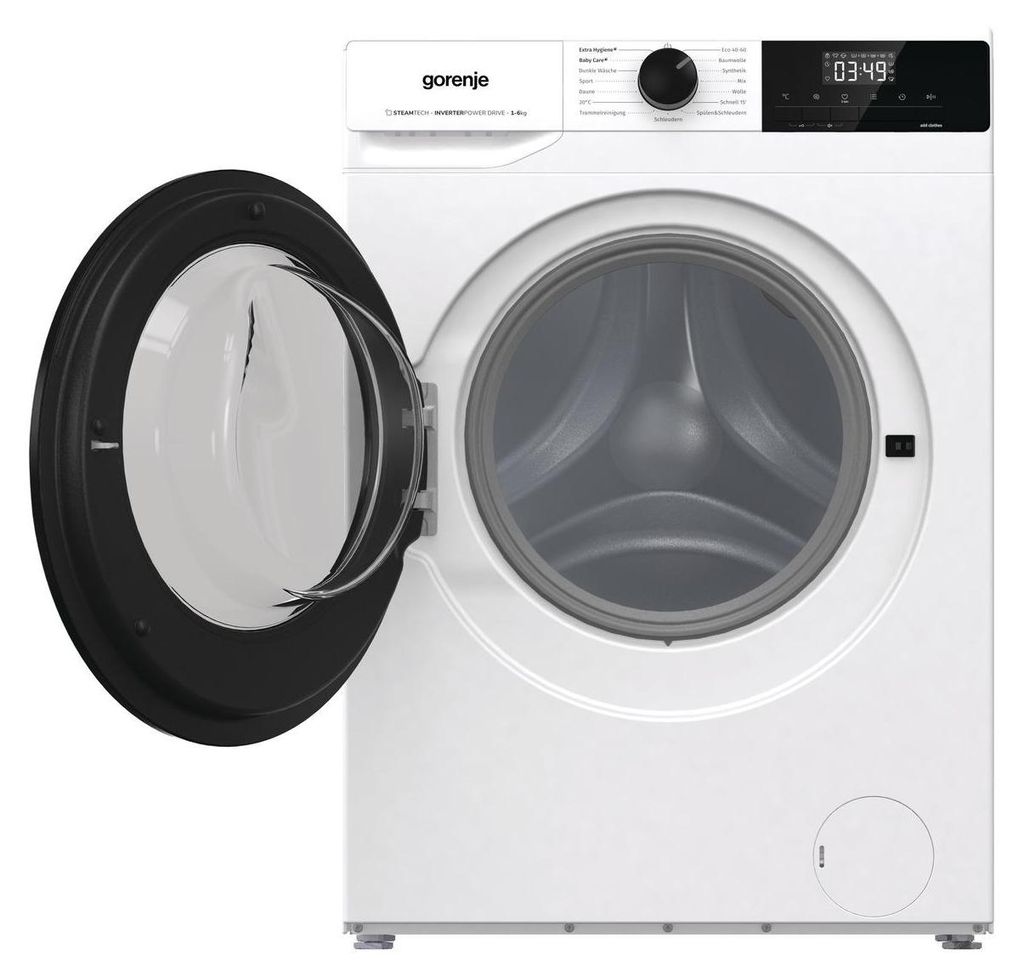 gorenje WNHPI64SAPS/DE Waschmaschine Frontlader 6 kg - 1400 U/min. - 15 Programme - AquaStop, Weiß