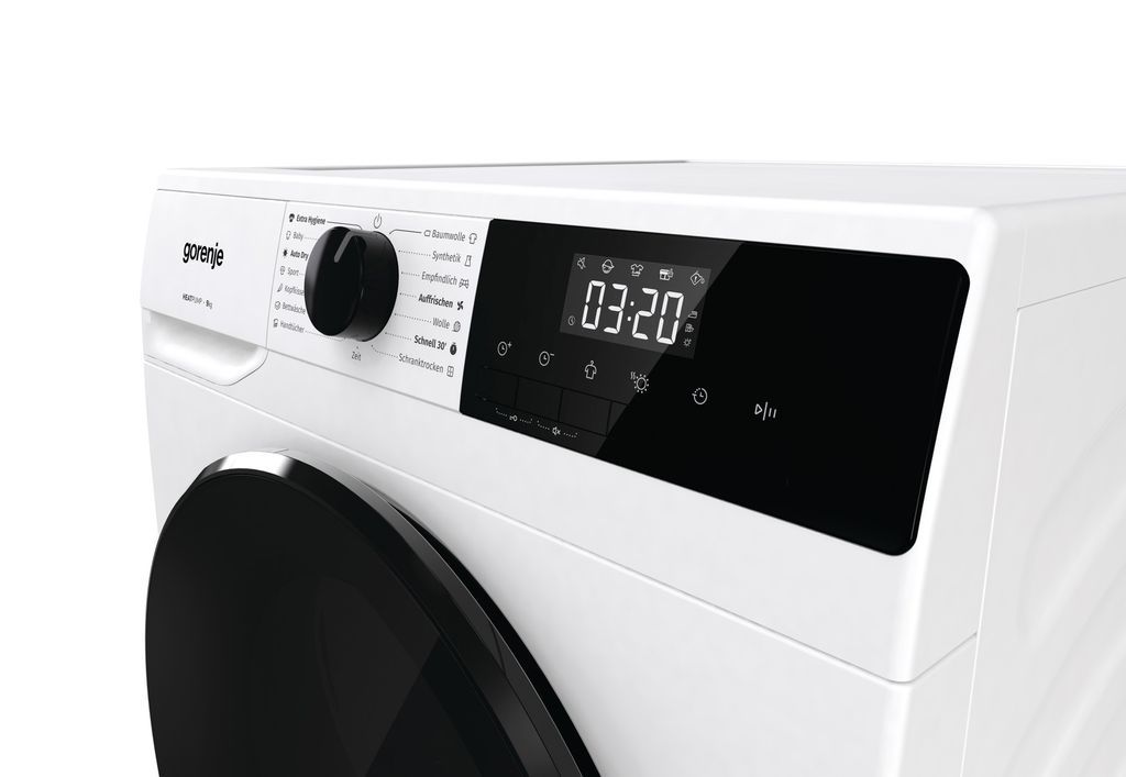 gorenje DHNA92/DE Wäschetrockner mit Wärmepumpe, TwinAir, Kindersicherung, freistehend, 9 kg