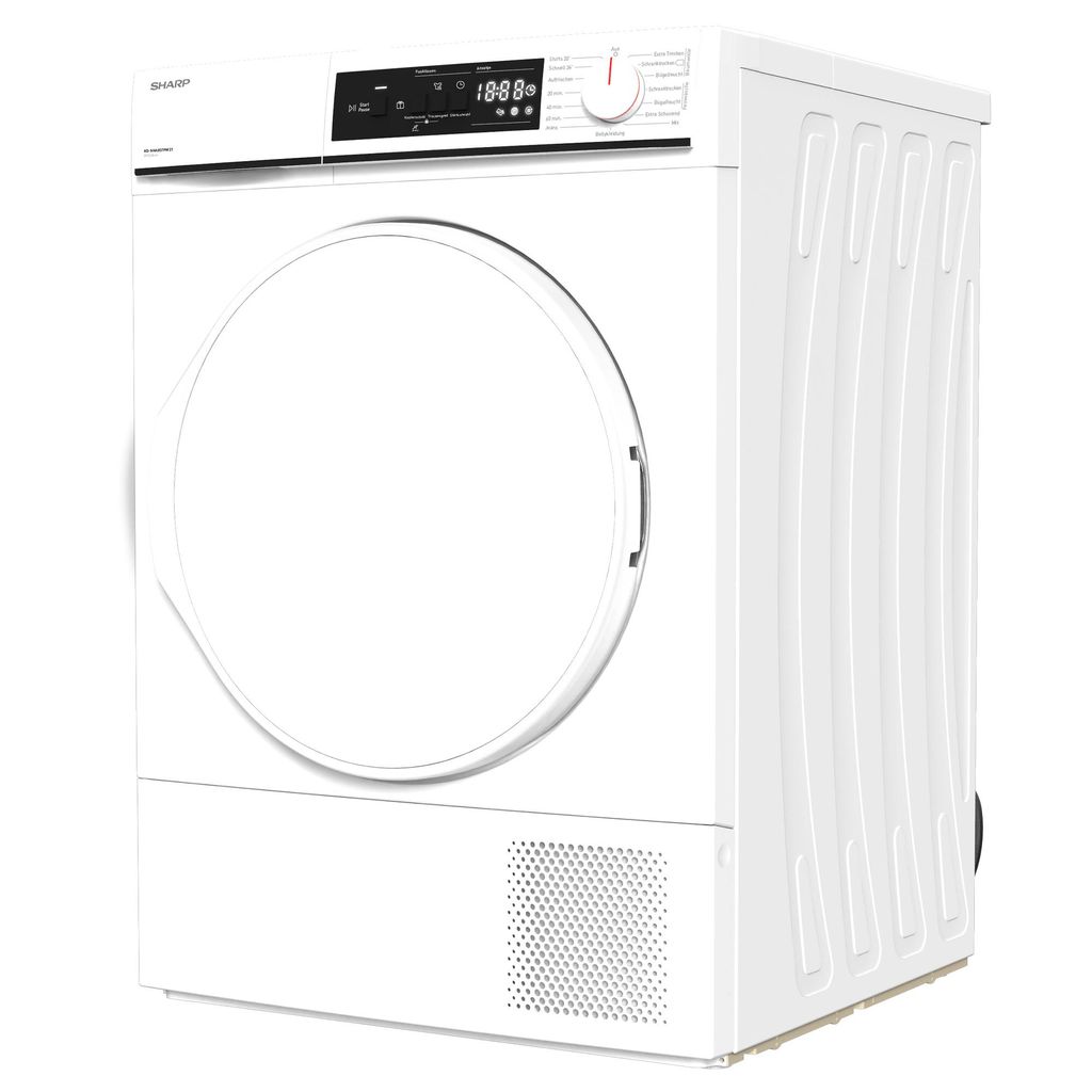 Sharp KD - NHA8S7PW21 - DE Wärmepumpentrockner 8kg 15Programme SoftTouch - Bedienung