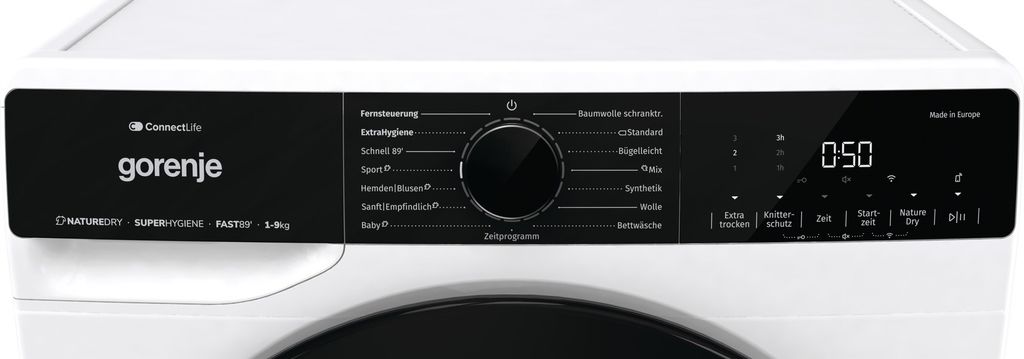 gorenje DPNA93W Wärmepumpentrockner Wäschetrockner, 9 kg, NatureDry, Autodrain