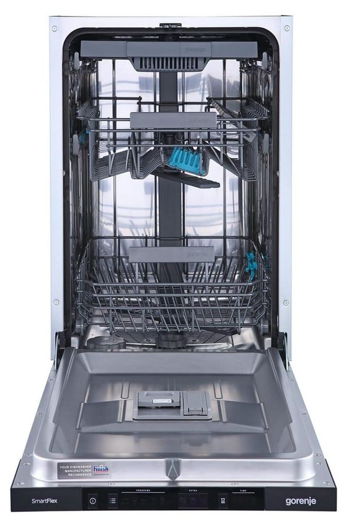 gorenje GV561D10 Geschirrspüler Vollintegrierbar 45 cm, 11 Maßgedecke, Single, Weiß,