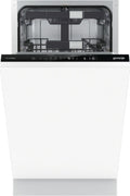 gorenje GV583C10 vollintegrierter Geschirrspüler 45 cm, Voll integriert, Single (45 cm breit), Weiß, Berührung, 3 Korb/Körbe, Korb