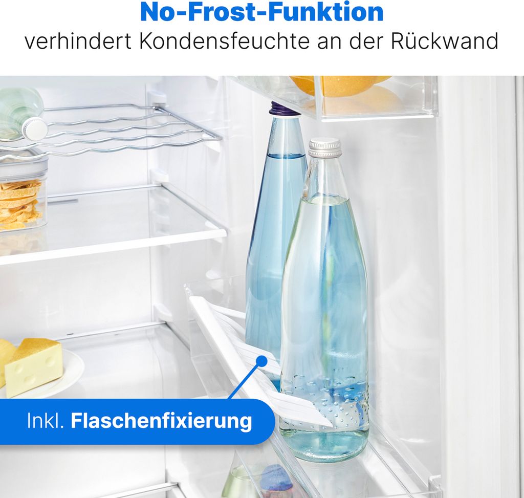 Bomann Kühlschrank ohne Gefrierfach 322l / 172cm / mit Schnellkühlfunktion und MultiAirflow - System, Getränkekühlschrank 5 Ablagen, VS 7345
