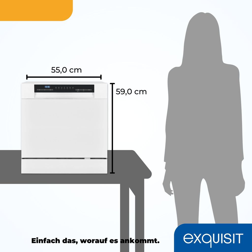 Exquisit Geschirrspüler GSP508 - 030D weiss
