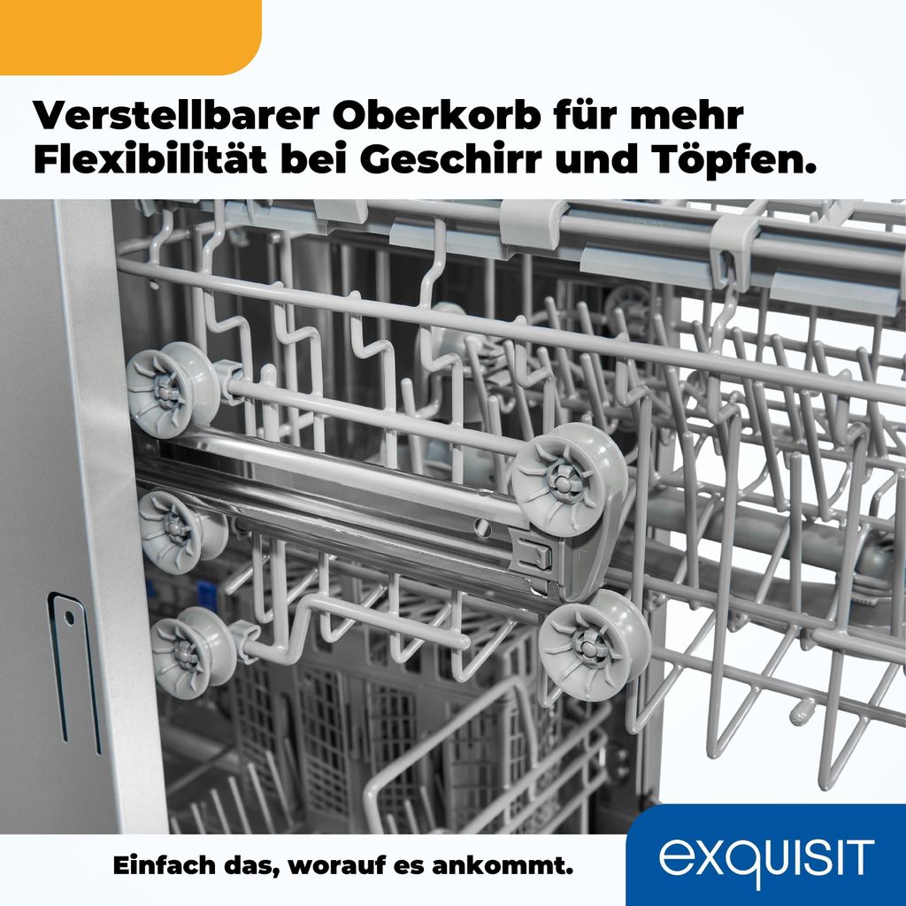 Exquisit Geschirrspüler GSP9109 - 030E silber