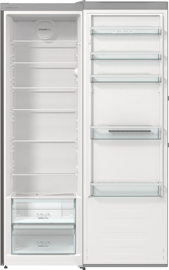 gorenje R619EES5 Kühlschrank Standgerät, 398 Liter, Türanschlag wechselbar , grau metallic