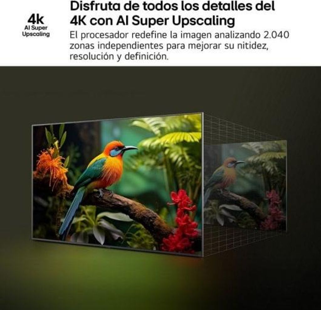 LG UHD AI 43UA75006LA 43 Zoll (109 cm) 4K Smart TV Active HDR webOS, Schwarz