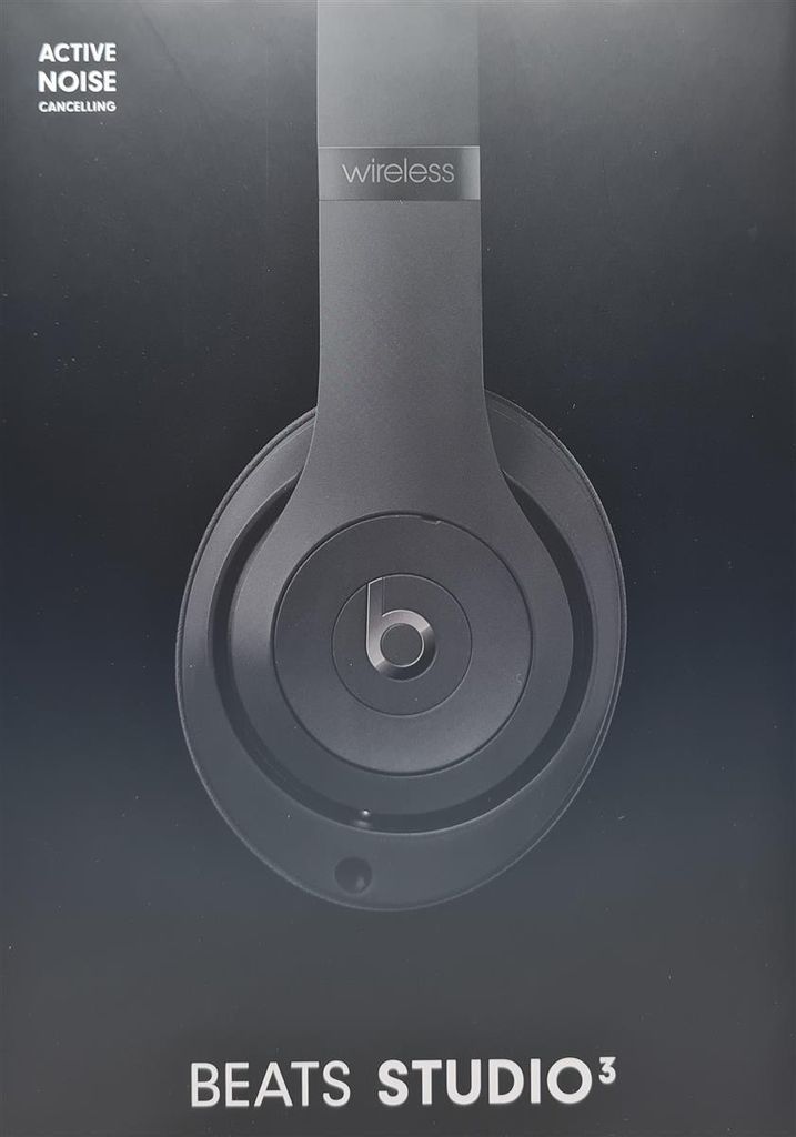 Apple Studio 3, Verkabelt & Kabellos, Anrufe/Musik, 260 g, Kopfhörer, Schwarz