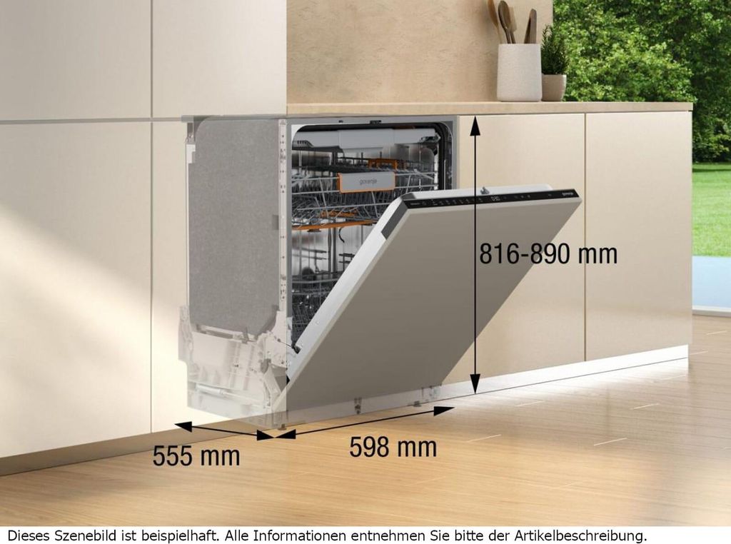 gorenje GV663A66 Geschirrspüler, vollintegrierbar, Standardgröße (60 cm), 16 Maßgedecke