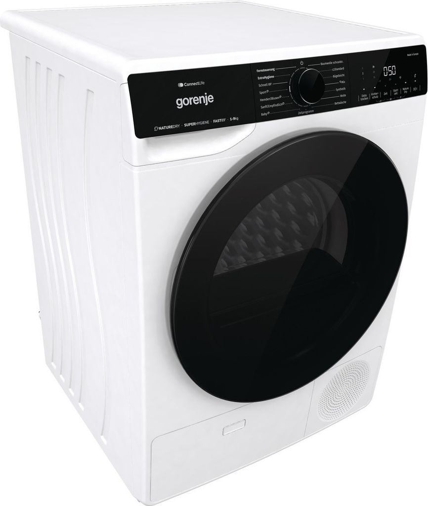 gorenje DPNA93W Wärmepumpentrockner Wäschetrockner, 9 kg, NatureDry, Autodrain