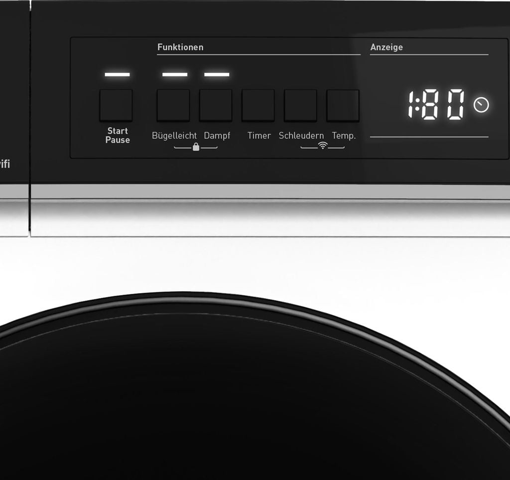 Sharp ES - PRO014WA - DE Waschmaschine 10 kg Schwarz AllergySmart AquaStop